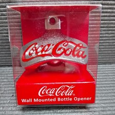 Coca-Cola Wall Mounted Bottle Opener | Vintage Script Logo | Official Licensed |