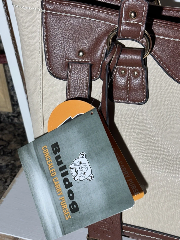 Bulldog Cases Conceal Carry Tote Purse w/ Holster & Lock, Sandstone, #BDP-052 - Image 3 of 4