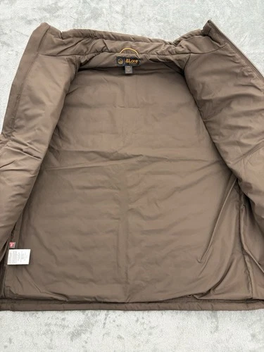 &Lore By Tahoe River Vest Mens Medium Brown Full Zip Primaloft Quilted Puffer image 4