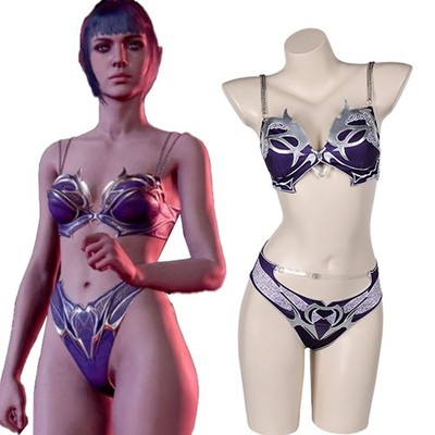 Baldur's Gate Shadowheart Cosplay Swimsuit Swimwear Swimming Costume Halloween