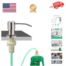 Soap Dispenser for Kitchen Sink, Built in Sink Soap Dispenser Brushed Nickel,...