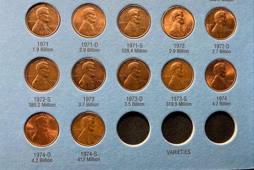 Lincoln Wheat/Memorial Cents, 1941-1974 P/D/S in Whitman Folder #2! (LWCW-002) - Bild 11 von 11