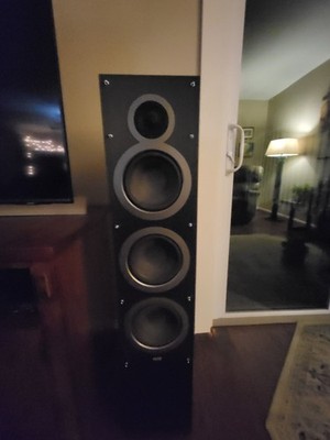 ELAC Model DF61-8K Floor Speakers-Black Cabinets With Great Sound.