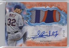 2017 Topps Inception Orange 5/10 Steven Matz #IAP-SM Patch Auto 0g4
