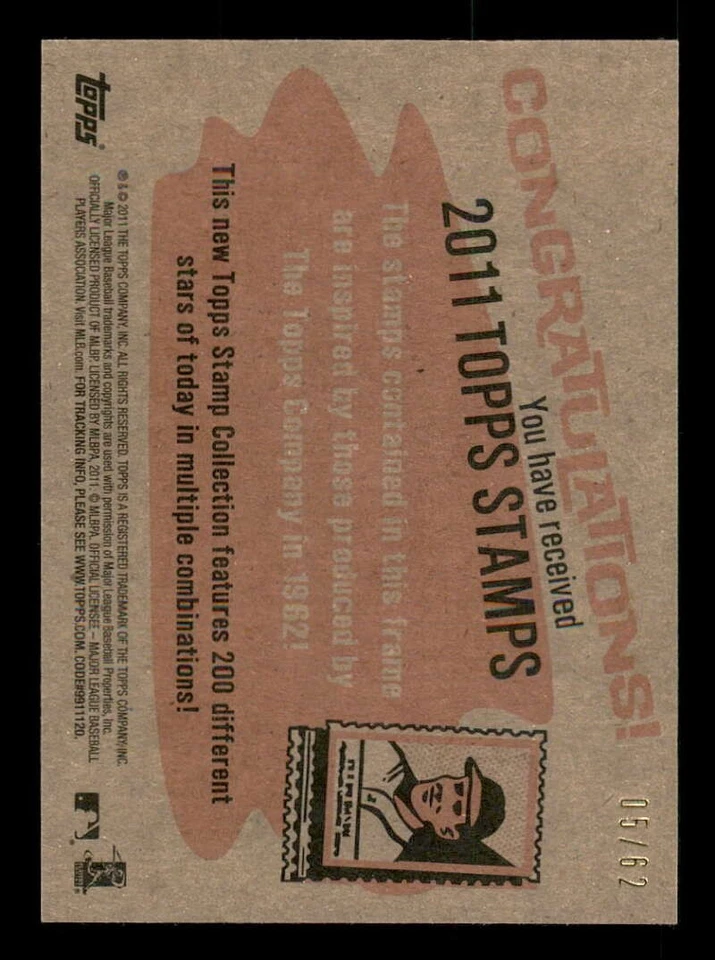 Estampillas dobles enmarcadas Topps Heritage 2011 #116 David Ortiz/Joakim Soria 50/62 Foto 2 de 2