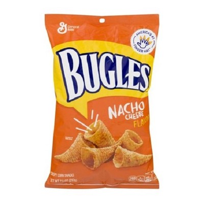Bugles Nacho Cheese Flavor Crispy Corn Snacks