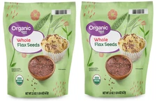 (Pack of 2) Great Value Organic Whole Flax Seed, 22 oz Free Shipping