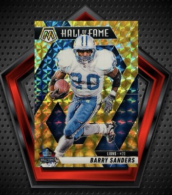 Barry Sanders 2025 Mosaic Yellow Reactive Hall of Fame #291