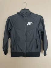 Nike Kids Full Zip Windrunner Jacket Black Size Small 850443-011