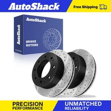 Front Drilled Slotted Brake Rotors for 2011-2025 Chevy Silverado 2500 HD