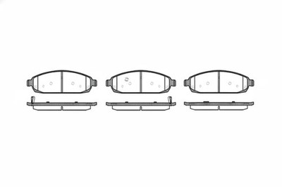 Bremsbeläge Vorderachse 1173.02 REMSA für JEEP GRAND CHEROKEE III COMMANDER