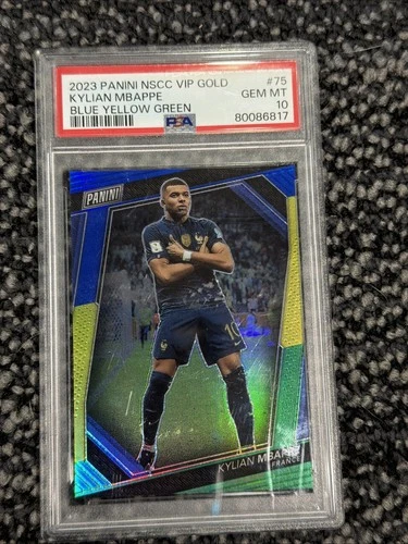 Kylian Mbapp 2023 Panini Prizm Kylian Mbapp #75 Gold