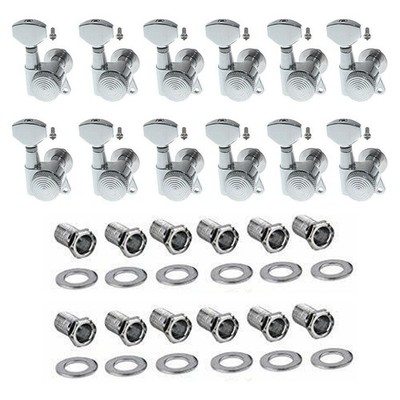 Chrome Plate Guitar String Tuning PegsLocking Tuner Machine Heads for Strat Tele