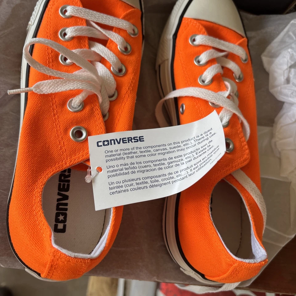 Converse Chuck Taylor All Star Low  Sneakers – Neon Orange – Unisex – New in Box - Image 3 of 4