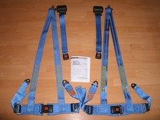 Schroth Gurte Rallye 4003a mit Mechanischer Rolle " Blau "