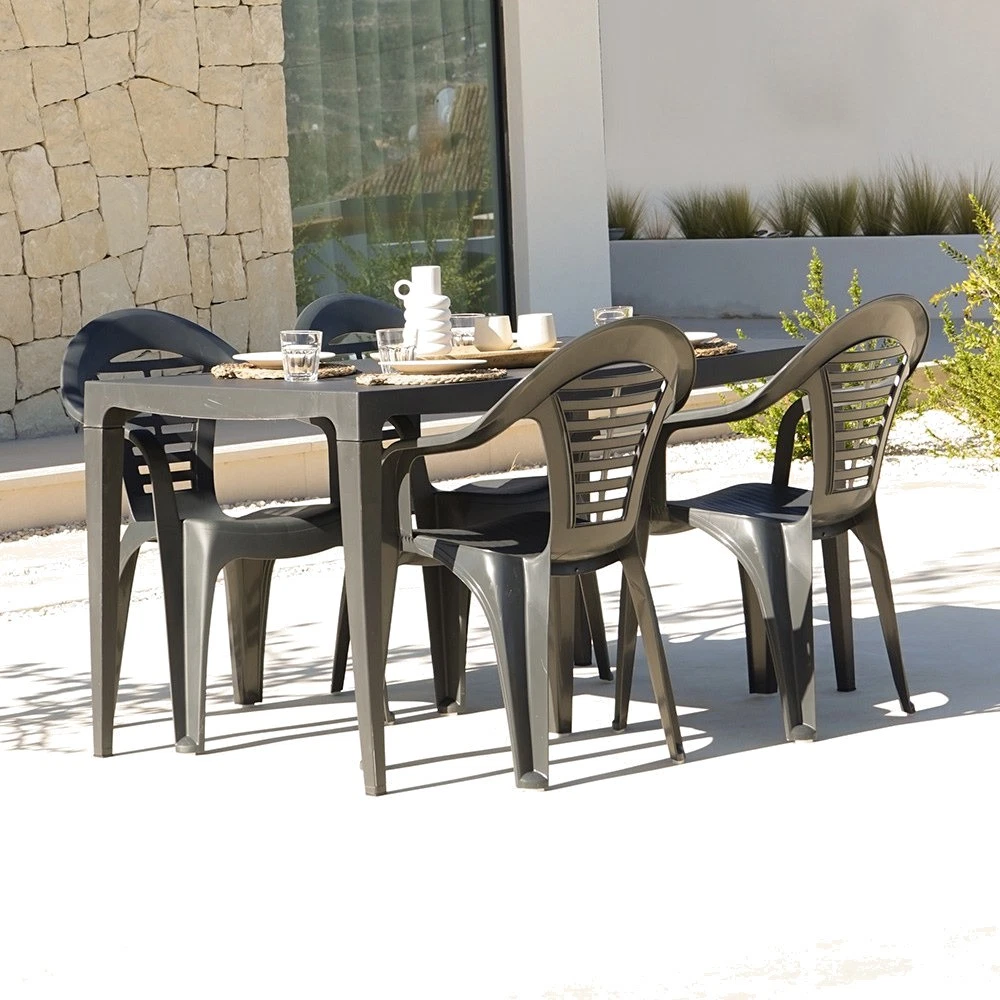 SHAF Silla apilable de polipropileno para exterior MENORCA-54X58X86CM (4UD)