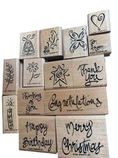 Stampin Up A Greeting for All Seasons Rubber Stamp Set