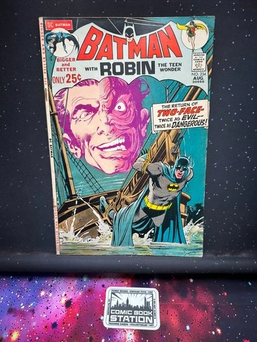 Batman #234 Raw VG/FN 1st App of Two Face Adams Cover VTG DC Comic '71
