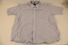 Russell Collection Blue Check Short Sleeve Shirt Size 18