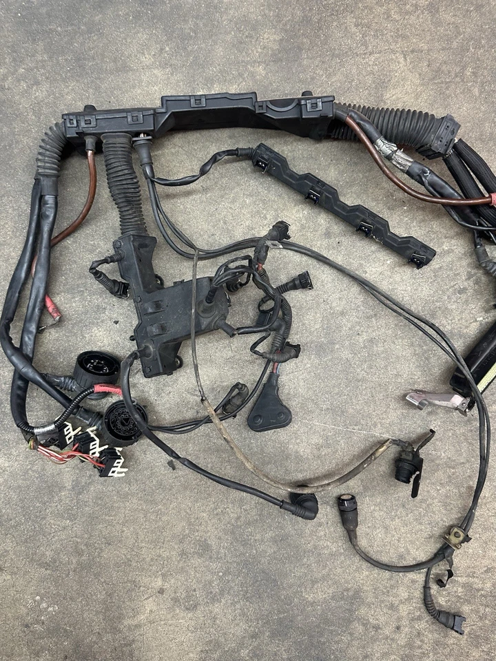BMW E36 318i M42 1994 arnés de cableado del motor de 4 cilindros para transmisión automática OEM Foto 3 de 4