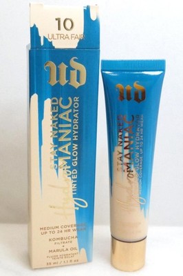 URBAN DECAY STAY NAKED HYDROMANIAC TINTED GLOW HYDRATOR 10 ULTRA FAIR 1.1 OZ