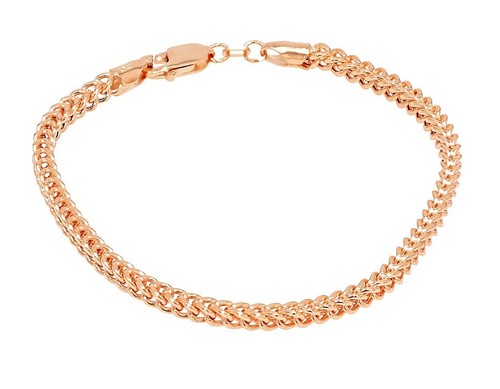 Hollow Franco Chain Bracelet 3MM 10K Gold 7"-9" - Picture 4 of 9