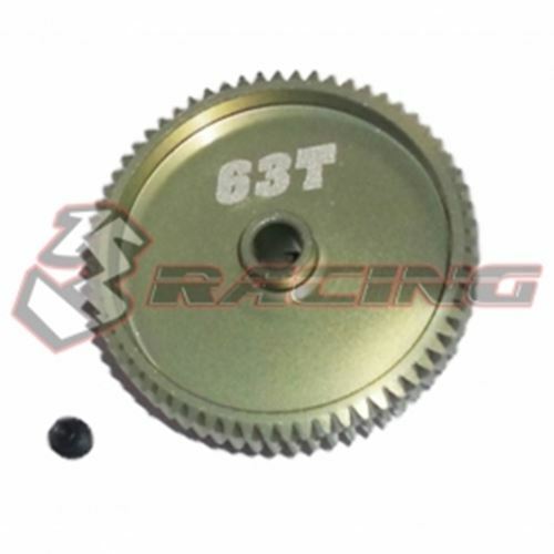 3RACING 7075 HD HARD 64 Pitch Pinion Gear 64P 58T - 65T 1/10 RC On Off Road Car - Picture 6 of 8