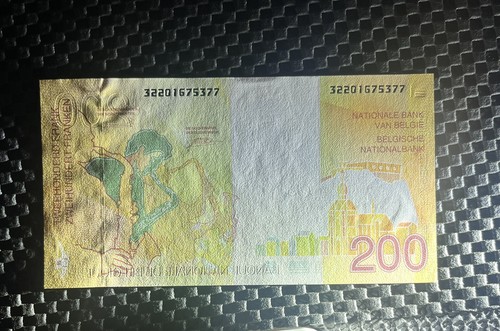 BELGIAN BELGIUM 1995 200 FRANCS UNC - Picture 3 of 3