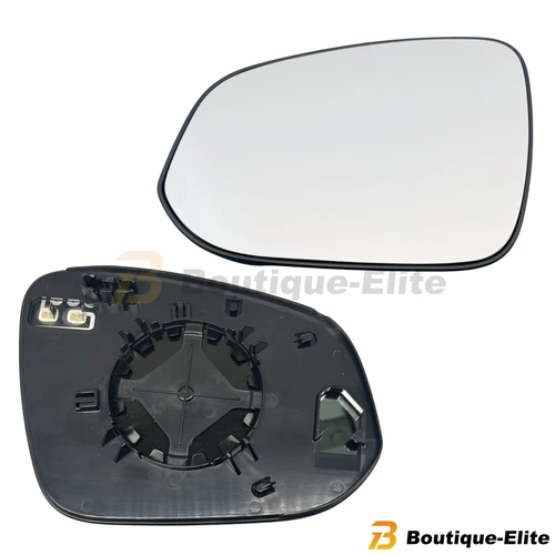 Left Driver Side Mirror Glass Heated No-BSD For 2014-2024 Toyota Highlander