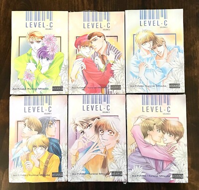 NEW LEVEL-C Complete Set Vol 1-6 English Yaoi_AOI FUTABA_Shrink Wrapped (#Y91)