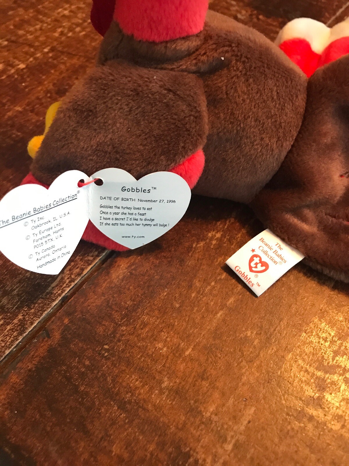 gobbles the turkey beanie boo