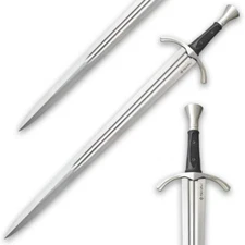 Honshu Single-Handed Broadsword | 1060 Carbon Steel Blade | Black TPR Handle