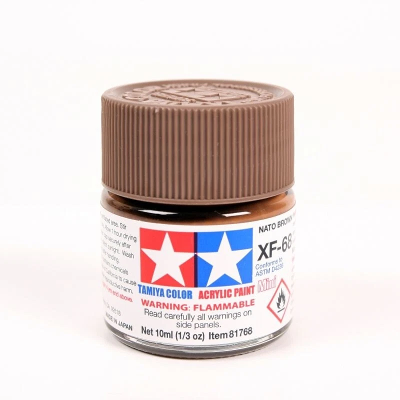 TAMIYA COLORE ACRILICO NATO BROWN XF68