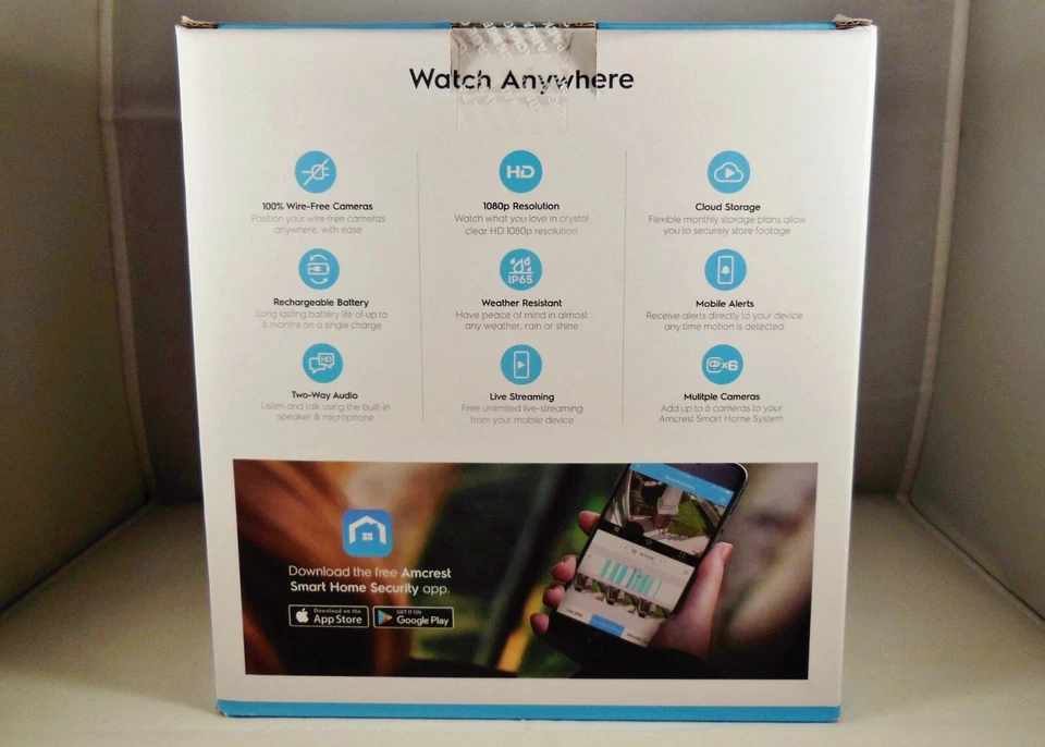 Amcrest SmartHome Indoor/Outdoor Security Camera System Wireless Kit - Image 3 of 4