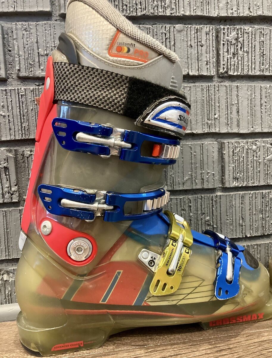 SALOMON CrossMax Alpine Ski Boots SSZ 26.5 Mens US 8.5 SALOMON CrossMax Alpine Ski Boots SSZ 26.5 Mens US 8.5