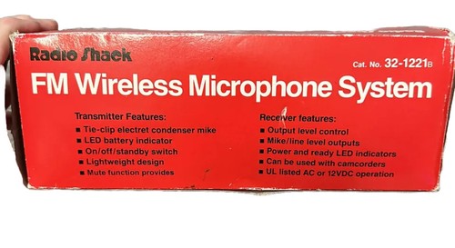 Wireless Microphone Transmitter & Receiver System W/Box Realistic 49-MHz FM CRV - Picture 8 of 9