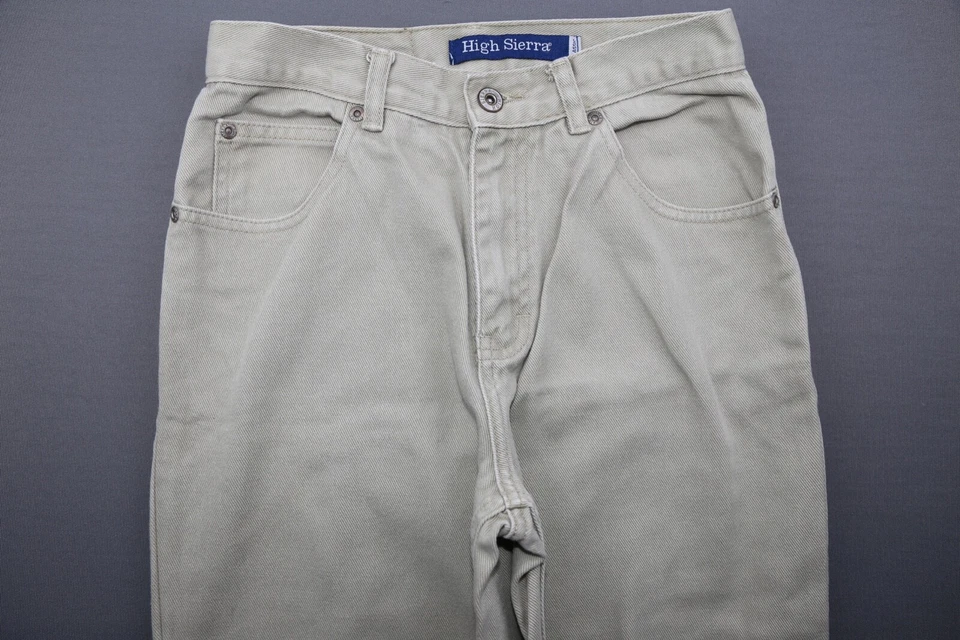 Vintage Boy's High Sierra Jeans Classic Beige Straight Leg Size 16S (25x28) - Image 2 of 4