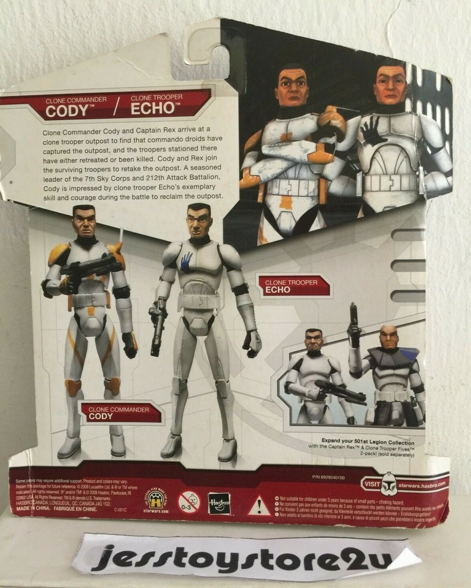 Star Wars Clone Wars Clone Commander Cody Clone Trooper Echo