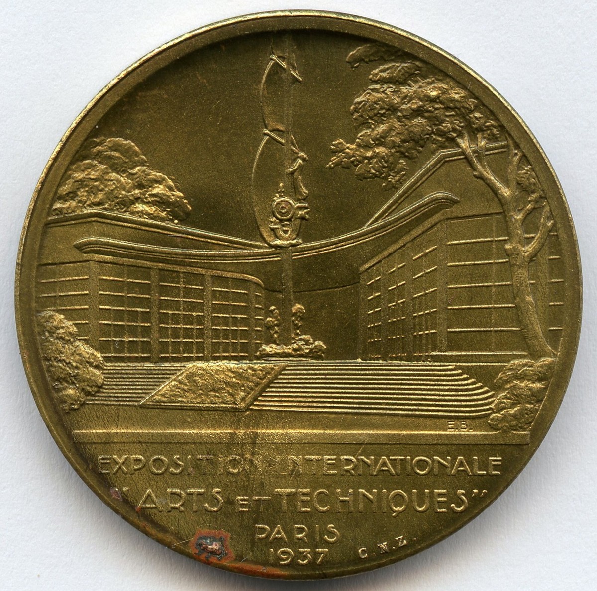 France Exposition Internationale Arts &Techniques Paris 1937 Art Medal 32mm  20g