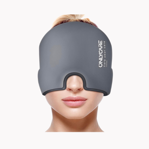 ONLYCARE Migräne Maske, Upgraded Migräne Kühlmaske Schlafmaske Kühlmütze Kühl - Bild 10 von 11