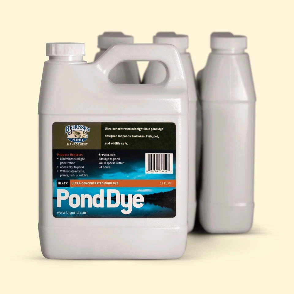 Ultra-Concentrated Pond Dye - Liquid - 1 qt - 4 pack -- Bjornsen Pond Management - Image 3 of 3