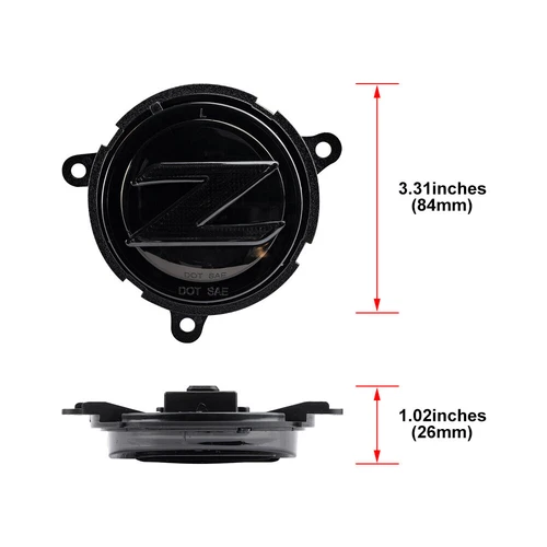 Luz de señalización lateral LED de parachoques trasero con letra "Z" ahumada para BMW Z4 E85 E86 2003-2008 - Imagen 4 de 10