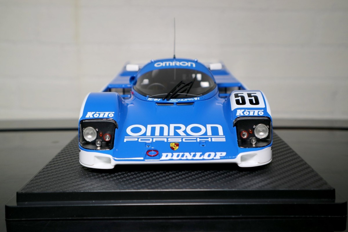 SUPER RARE* IG1195 Ignition Model 1/18 OMRON Porsche 962C (#55