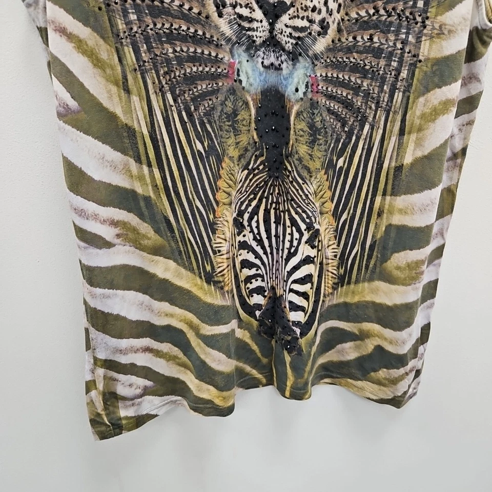 Vestido Camilla Franks Muscle Tank Estampado Leopardo Elegante Sin Mangas Elegante Talla XS Foto 4 de 4