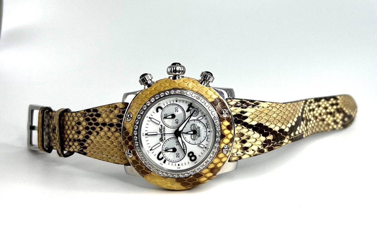 Genuine Python Glam Rock Watch with Diamonds Glam Rock SWISS MADE Genuine Python Collection | eBay main image 4