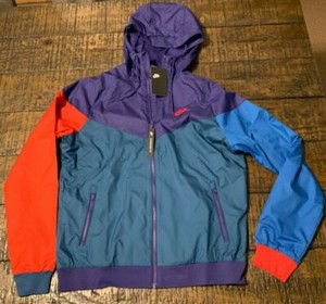 nike windrunner black teal purple