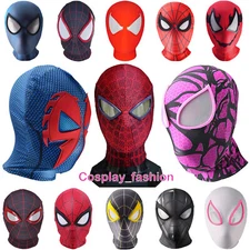 Cosplay Spider-man Deadpool Full Face Mask Hood Breathable Knit Helmet Halloween