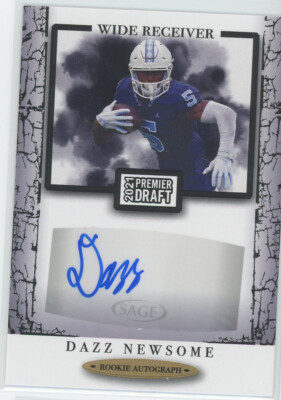 2021 SAGE HIT Auto Black #A201 Dazz Newsome Bears RC