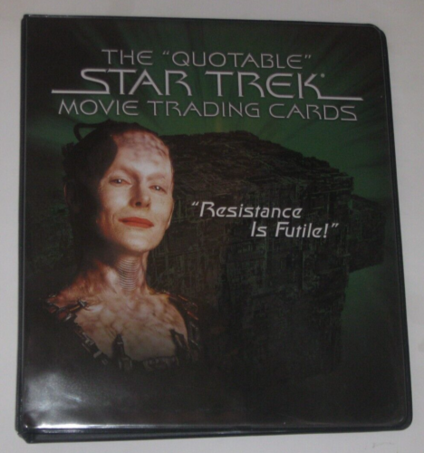 THE QUOTABLE STAR TREK MOVIE TRADING CARDS BINDER w PROMO P3 RITTENHOUSE ARCHIVE - Picture 1 of 4