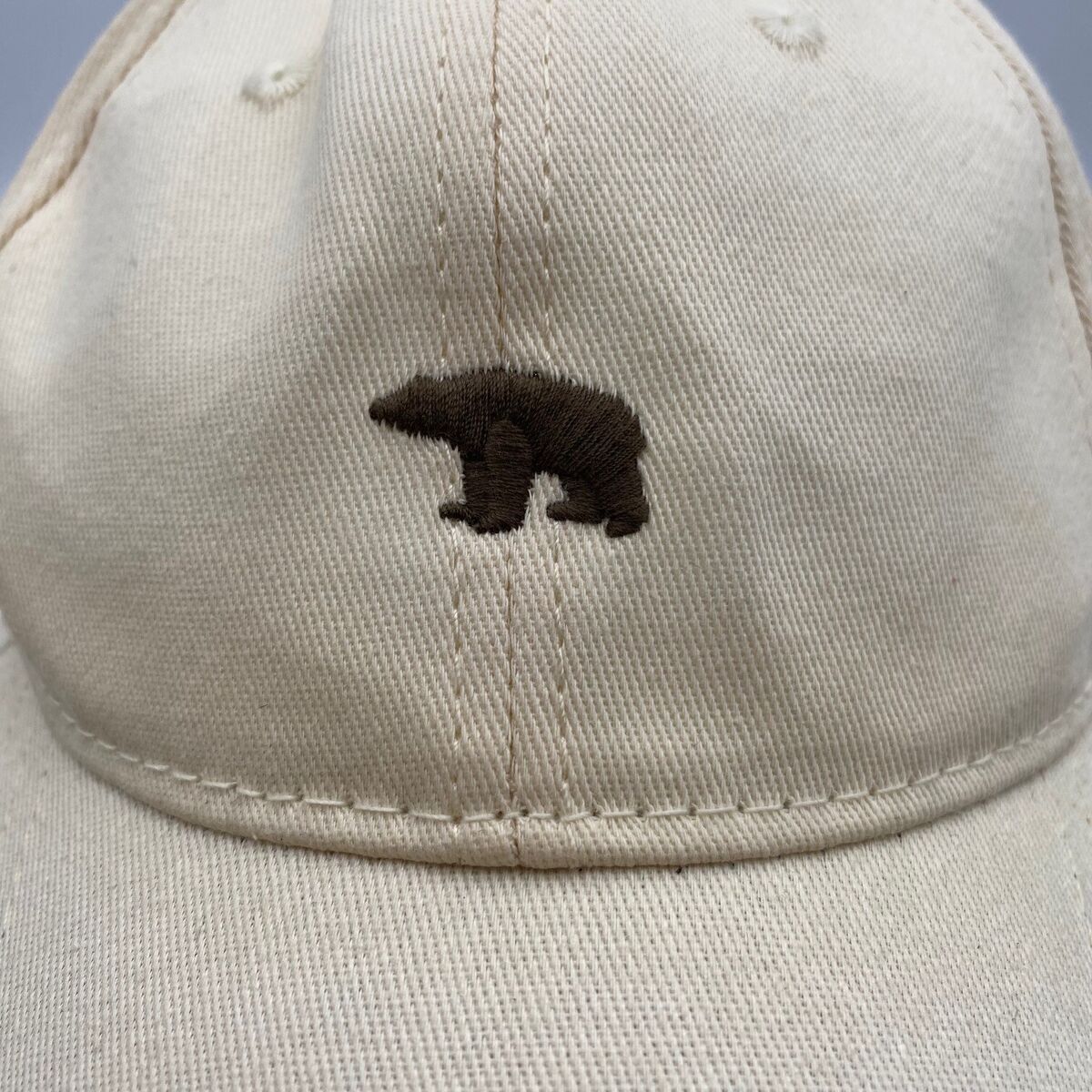 XYF Hat with Embroidered Brown Bear Strapback Adjustable One XYF Hat with Embroidered Brown Bear Strapback Adjustable One